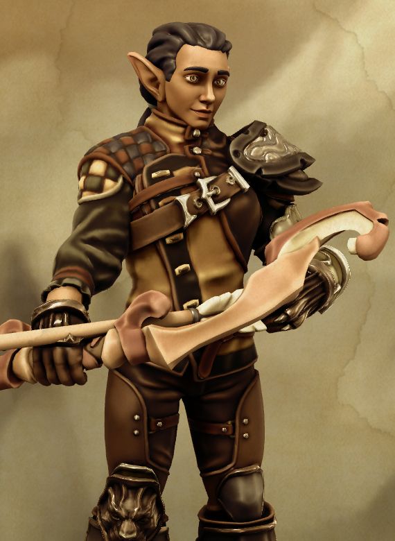 portrait of athrielle made with heroforge