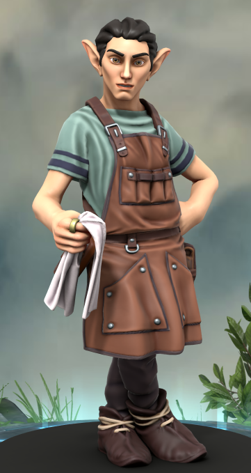 Portrait of Ceoldrim made with heroforge